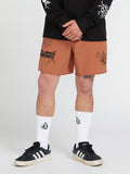 About Time Liberators 17 Boardshort - Rust