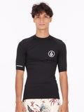 Volcom Lido Solid Short Sleeve Rashguard - Black