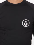 Volcom Lido Solid Short Sleeve Rashguard - Black