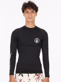 Volcom Lido Solid Long Sleeve Rashguard - Black