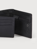 Single Stone Leather Wallet - Black