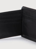 Single Stone Leather Wallet - Black