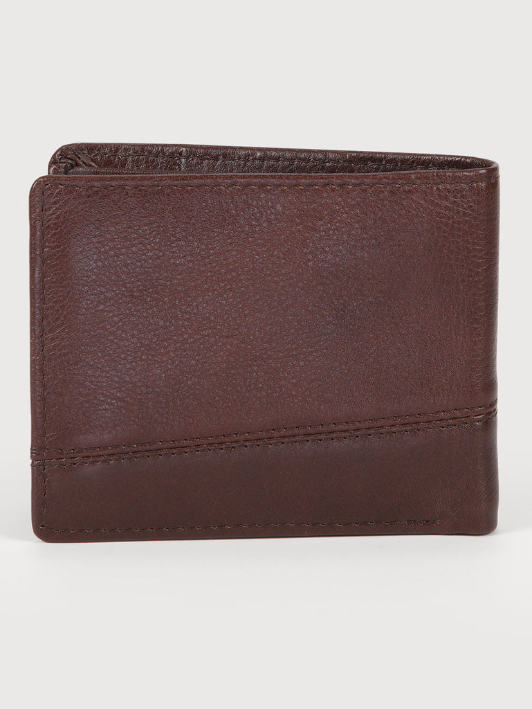Shift Stone Leather Wallet - Brown