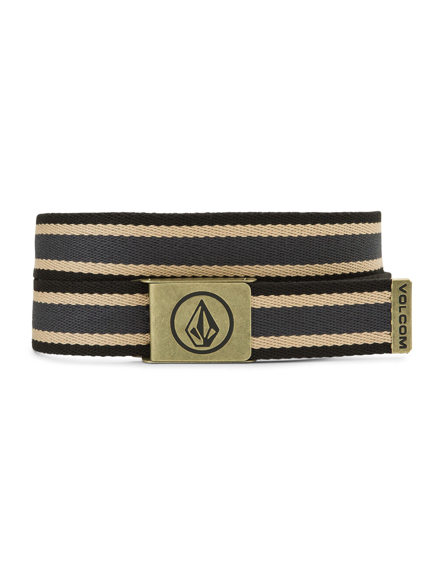 Volcom Circle Webbing Belt - Rinsed Black