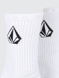 Full Stn Sock Pr Socks - White