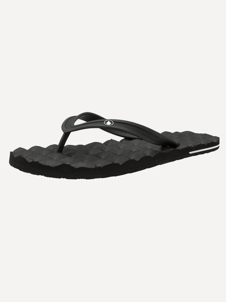 Recliner Rubber 2 Sandals - Black