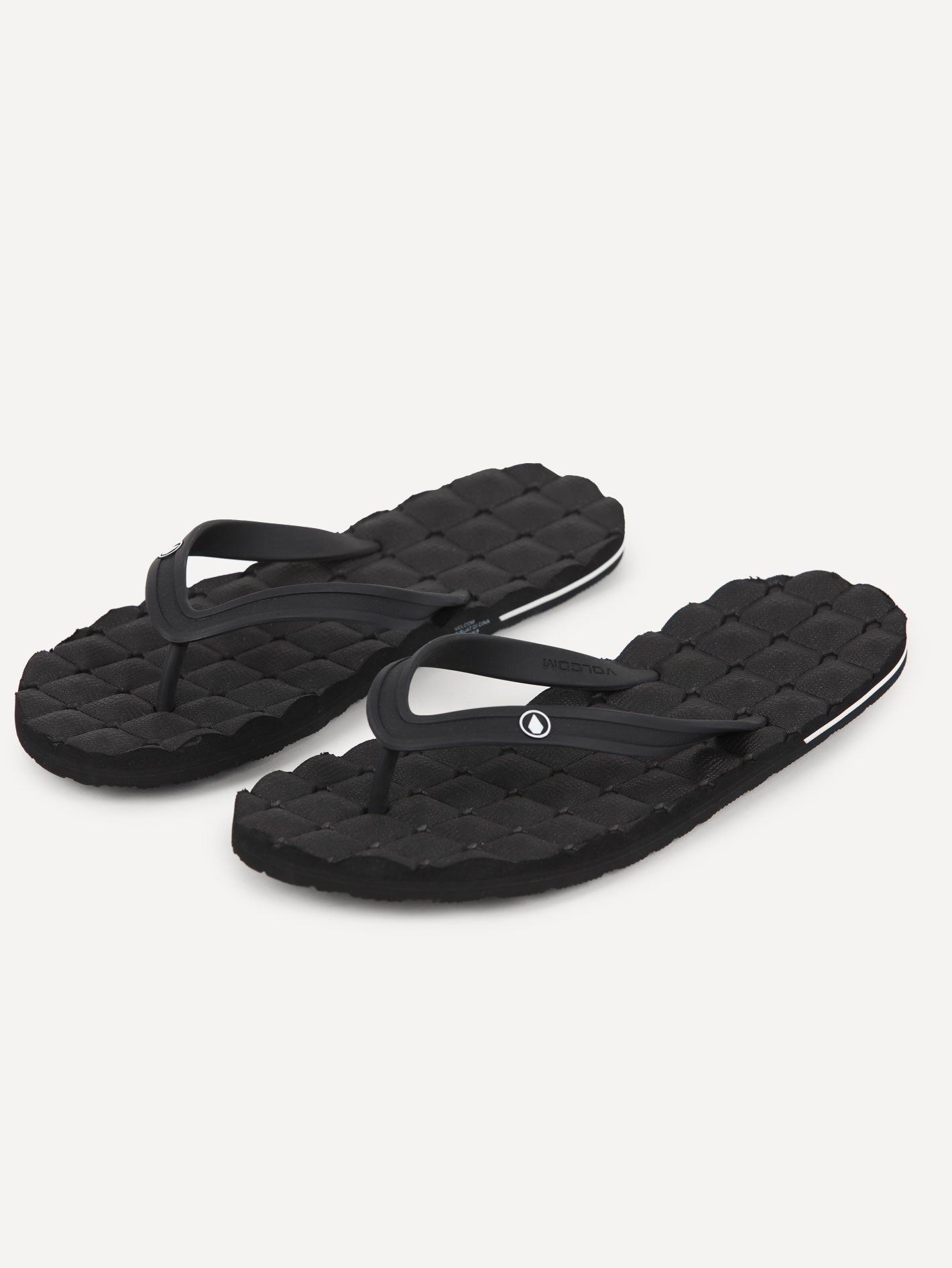 Recliner Rubber 2 Sandals - Black