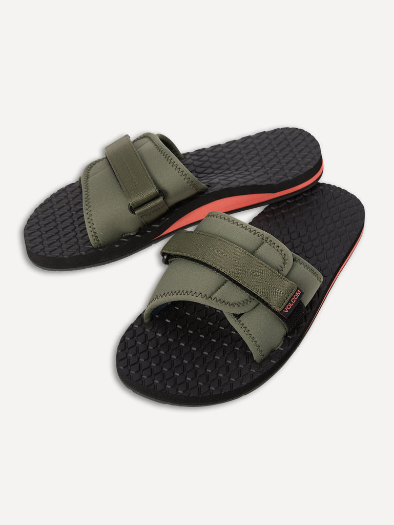 Eco Recliner Slide Sandals - Military