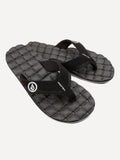 Recliner Sandals - Black White