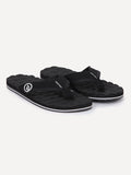 Recliner Sandals - Black White
