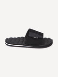 Recliner Slide Sandals - Black White