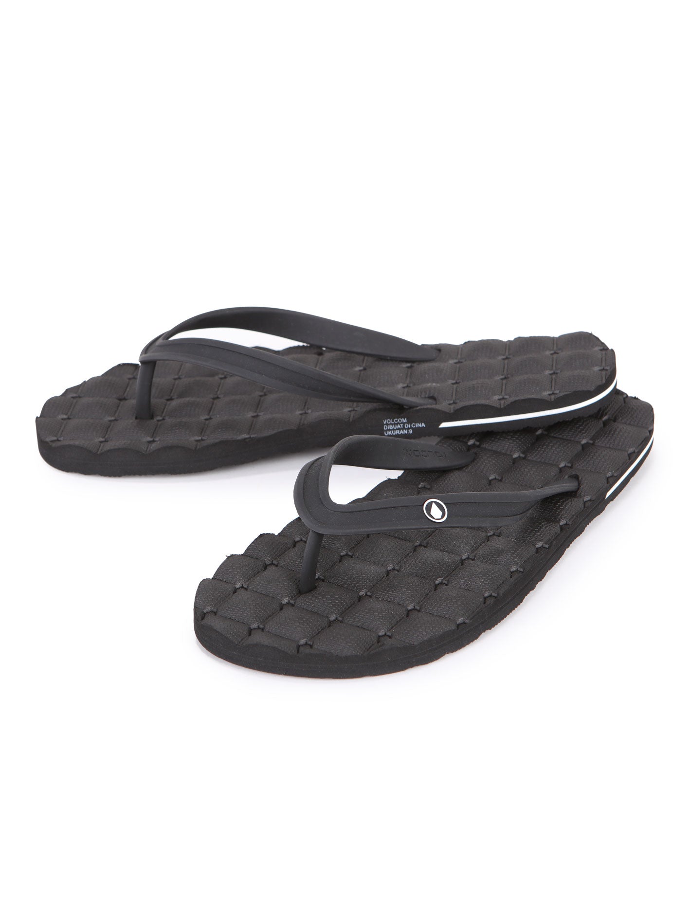 Volcom Recliner Rubber 2 Sandals - Black