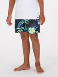 Volcom Big Boys Mod Sunriser Floral 16 Boardshort - Navy
