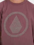 Volcom Little Boys Griffith Tee - Bordeaux Brown