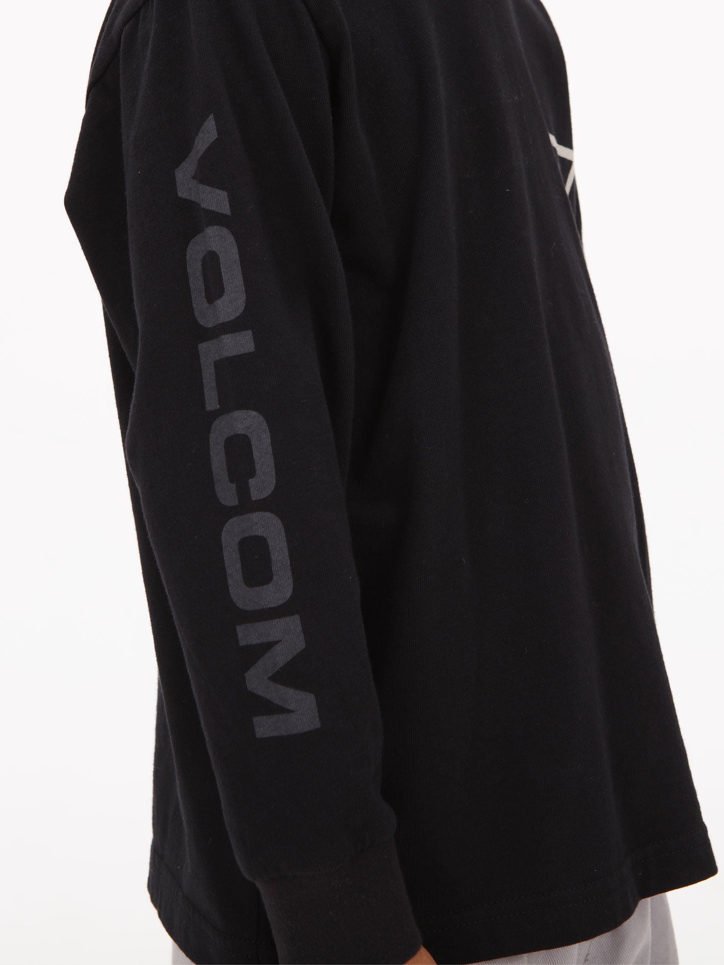 Volcom Little Boys Bridgers Long Sleeve Tee Top - Black