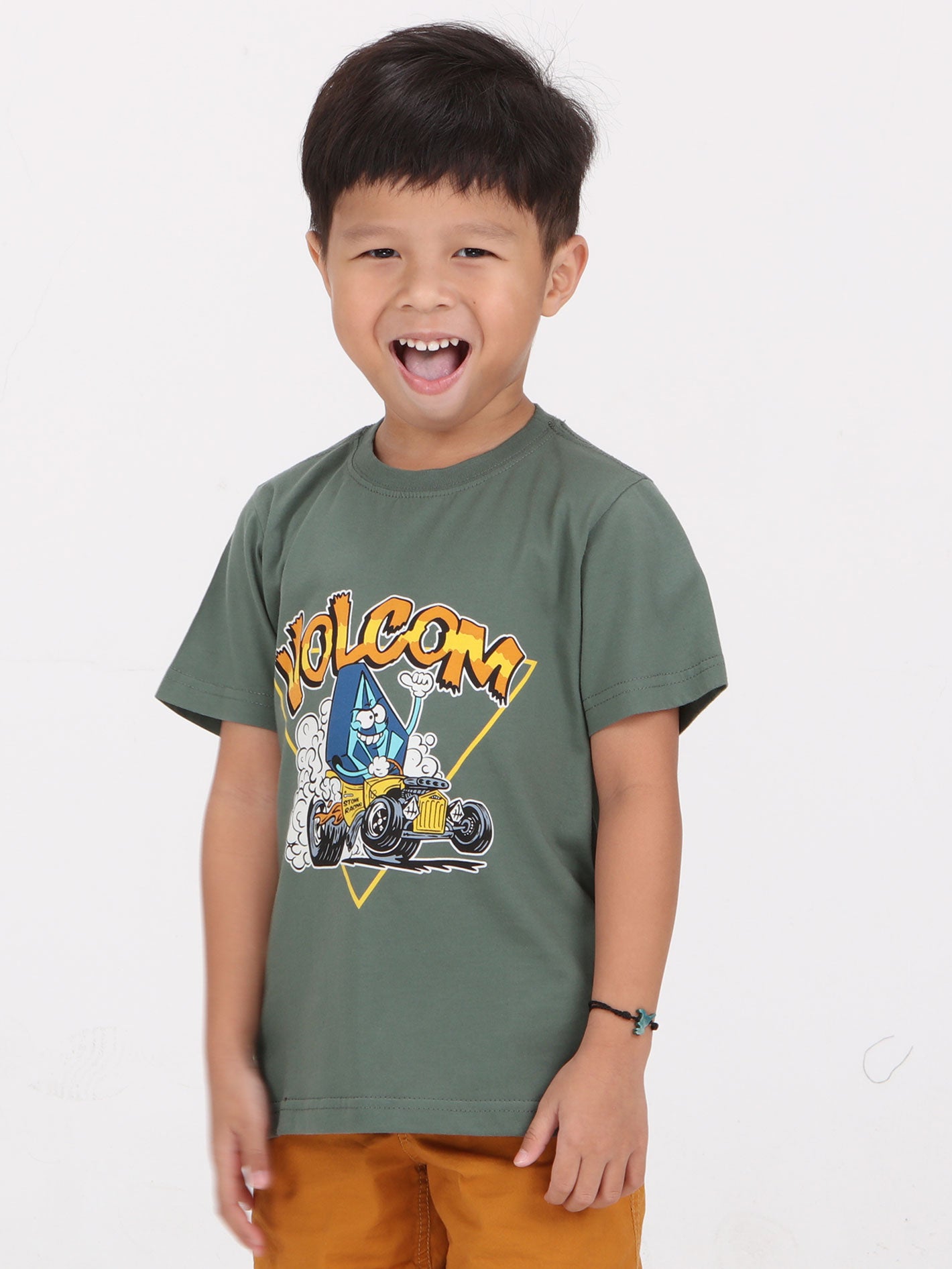 Volcom Little Boys Hot Rodder Tee - Fir Green