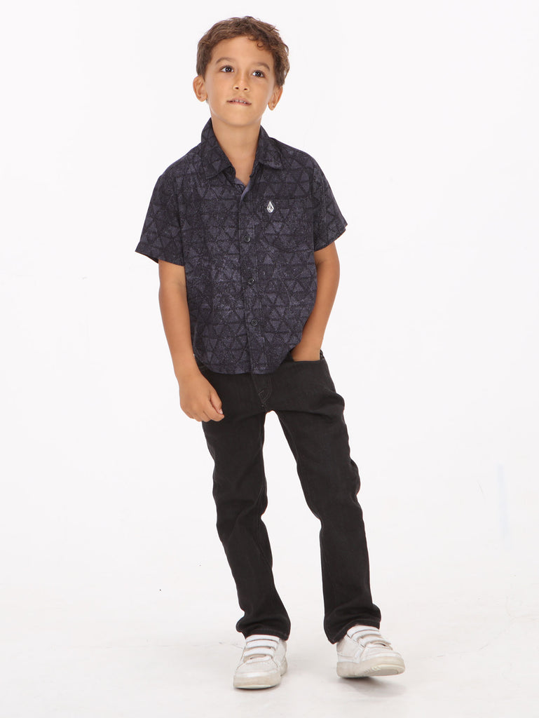 Volcom Little Boys Max Short Sleeve  Shirt - Black