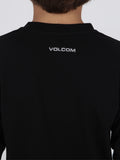 Little Boys Stars Long Sleeve Tee Top - Black