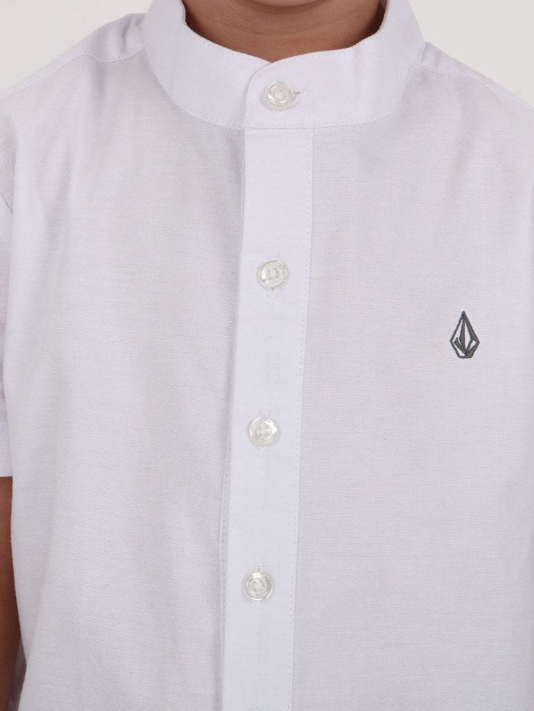 Volcom Little Boys Helig Short Sleeve  Shirt - White