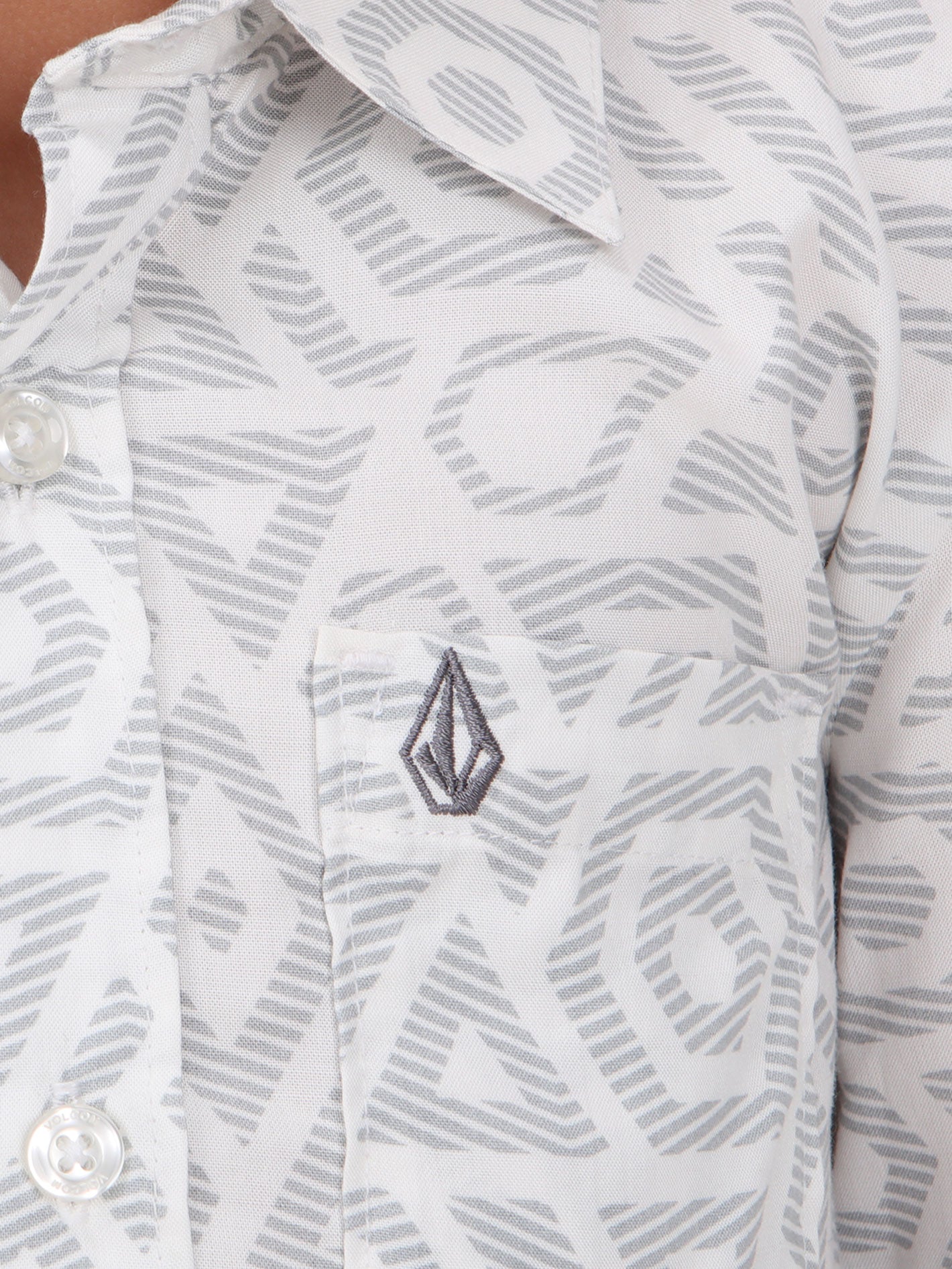 Volcom Little Boys Braun Short Sleeve  Shirt - White