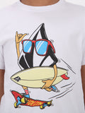 Volcom Little Boys Ride And Free Tee - White