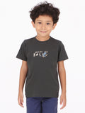 Volcom Little Boys Happy Monkey Tee - Stealth