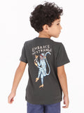 Volcom Little Boys Happy Monkey Tee - Stealth