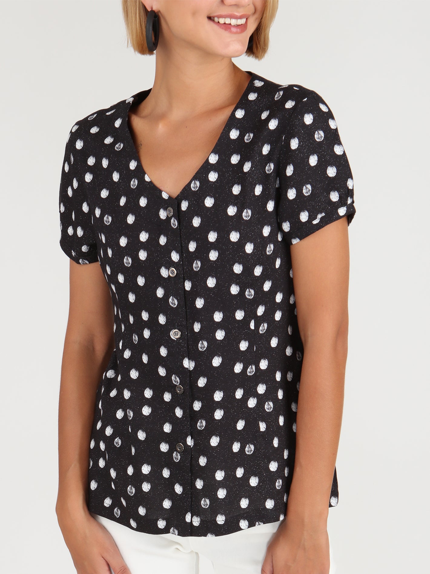 Momma Said Short Sleeve Top - Black Print