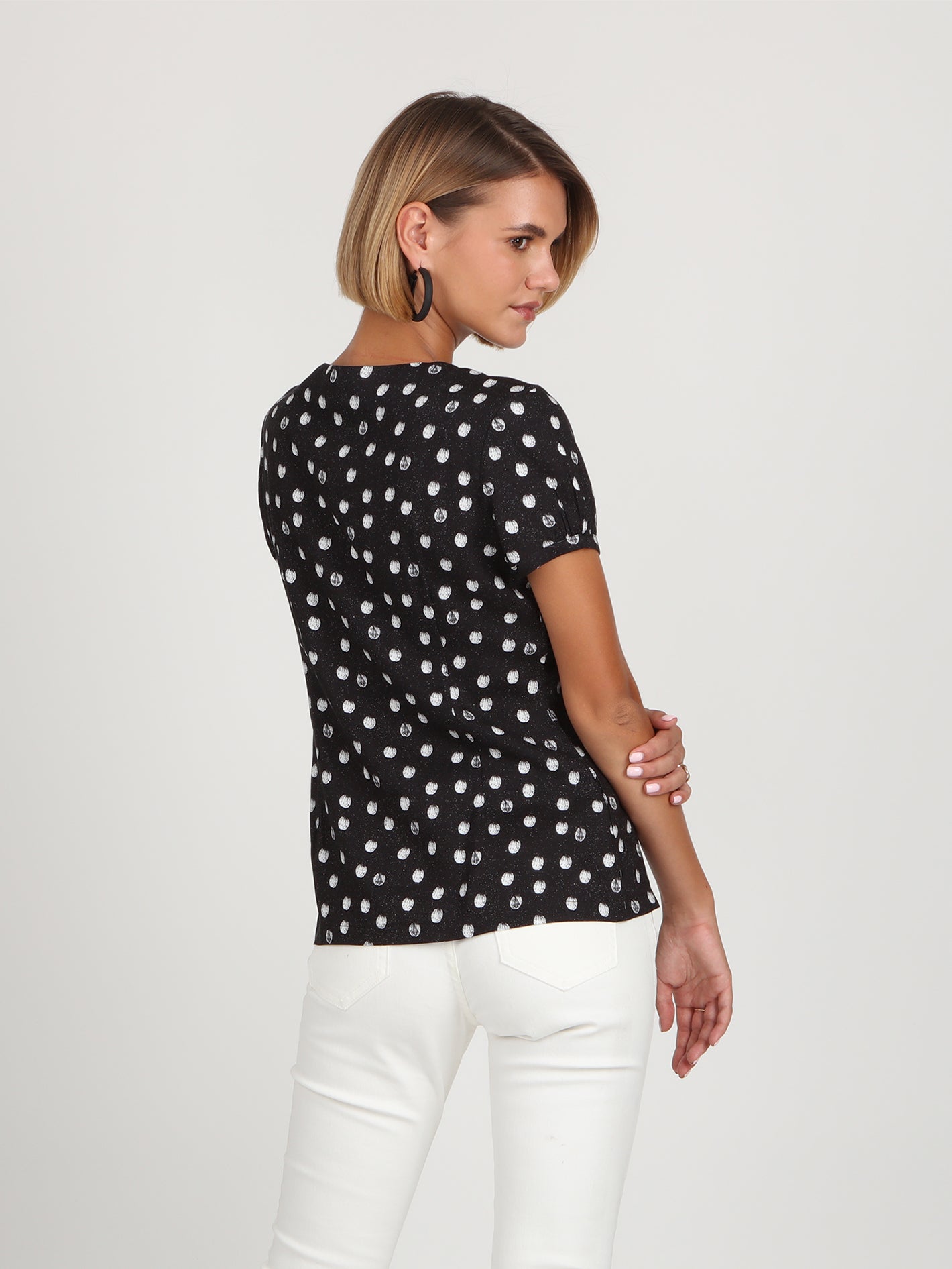 Momma Said Short Sleeve Top - Black Print