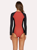 Simply Solid Bodysuit - Burnt Red